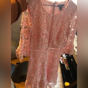 Pink cocktail dress great for communions, baby showers, wedding showers, etc.